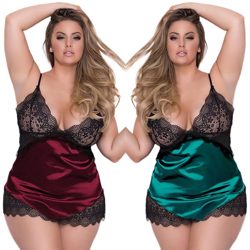 Lace Trim Cami - Babydoll Lingerie voor Vrouwen Nachthemden Kant