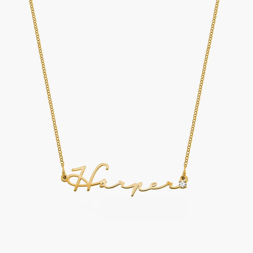 Women Fashion Names - Naam Ketting Met Diamant-Goud Naam Sieraden