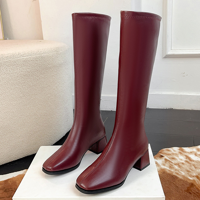 Women'S Fashion Knee High Boots - Dames Lange Laarzen Hot Sale van