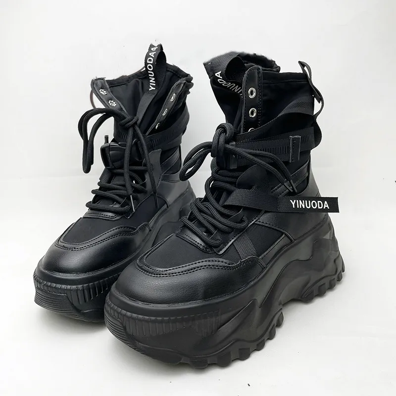 Women'S Fashion Korea - Herfst Winter Platform Laarzen Vrouwen Lace