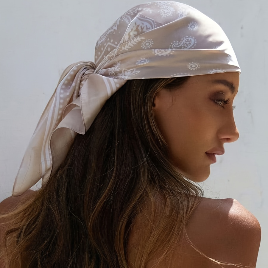 Women Fashion Necktie - Luxe merk zijden vierkante sjaal dames