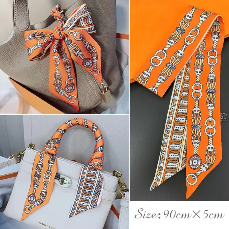 Women Fashion Necktie - Mode Magere Zijden Sjaal voor Vrouwen