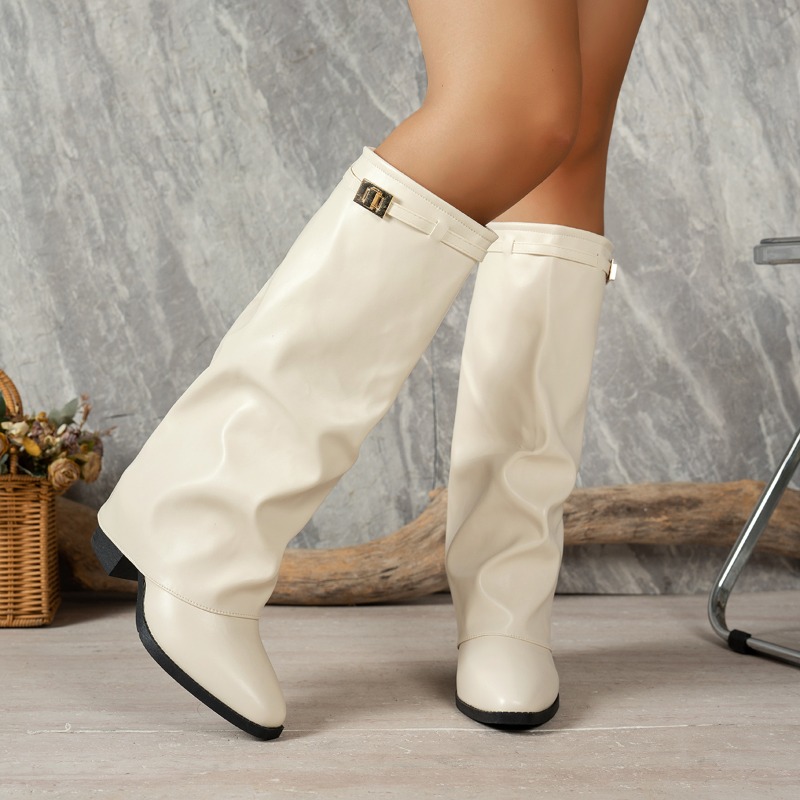 Lente Herfst Nieuwe Simpele St - Women'S Fashion Knee High Boots recensie en prijs