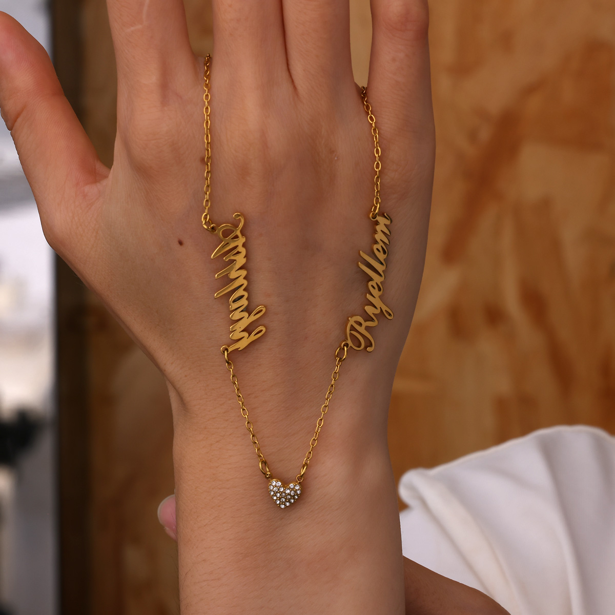 Aangepaste twee naam ketting v - Women Fashion Names recensie en prijs