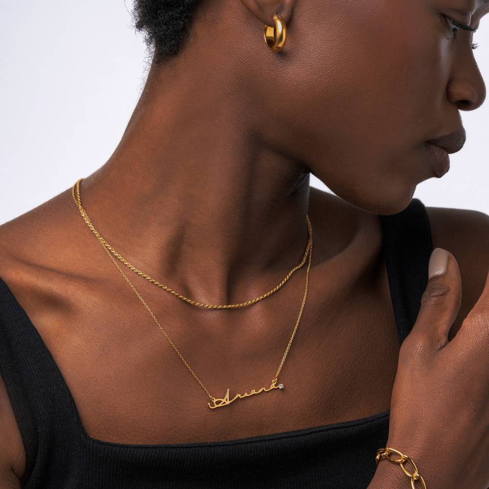 Naam Ketting Met Diamant-Goud  - Women Fashion Names recensie en prijs