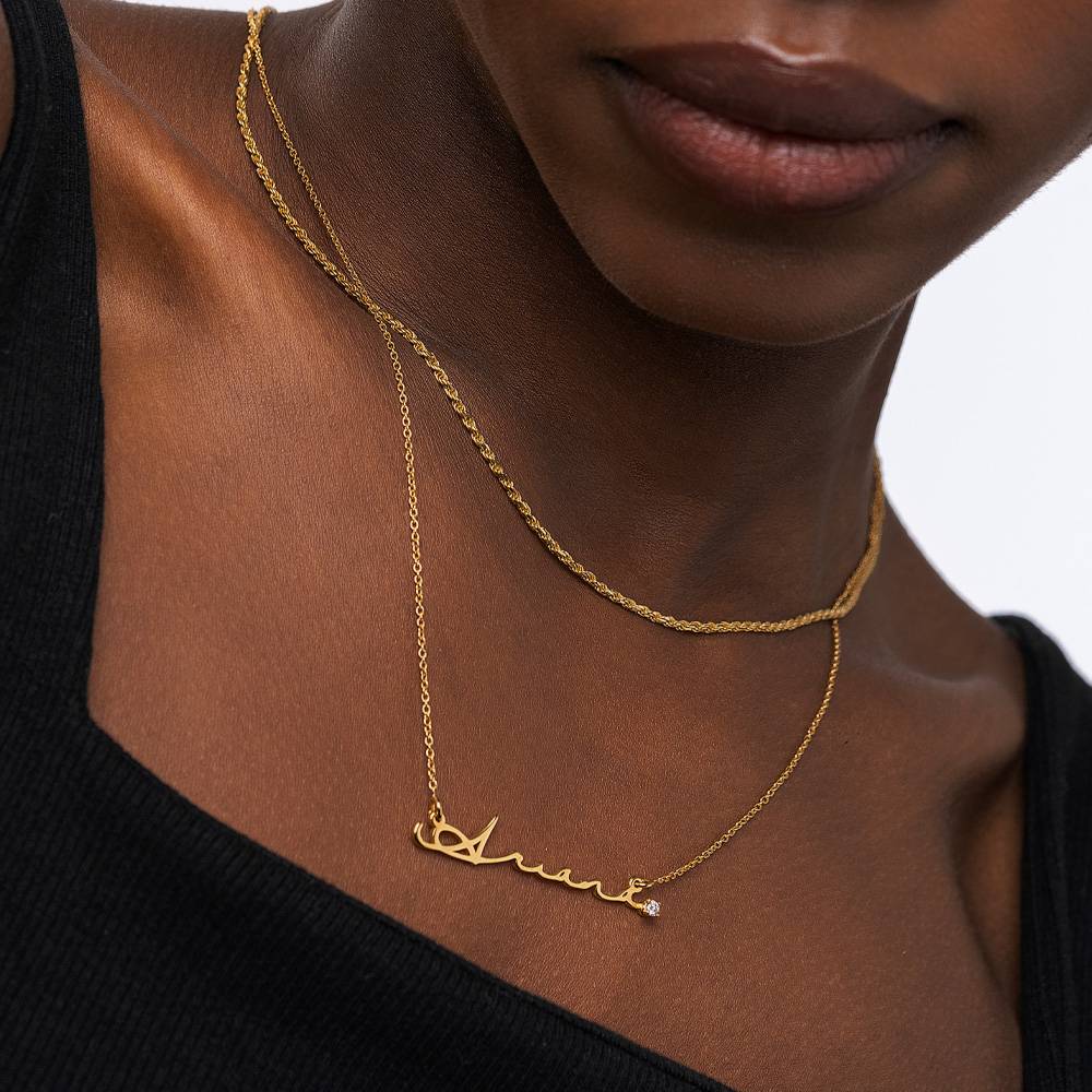 Naam Ketting Met Diamant-Goud  - Women Fashion Names recensie en prijs