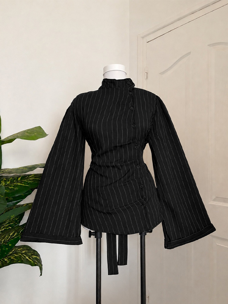 Damesblouse met lange mouwen,  - Women Fashion Necktie recensie en prijs