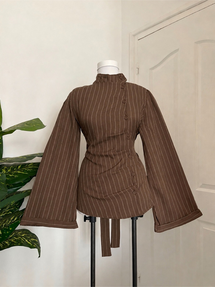 Damesblouse met lange mouwen,  - Women Fashion Necktie recensie en prijs