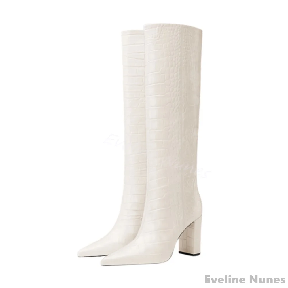 Luxe Krokodil Patroon Laarzen  - Women'S Fashion Knee High Boots recensie en prijs