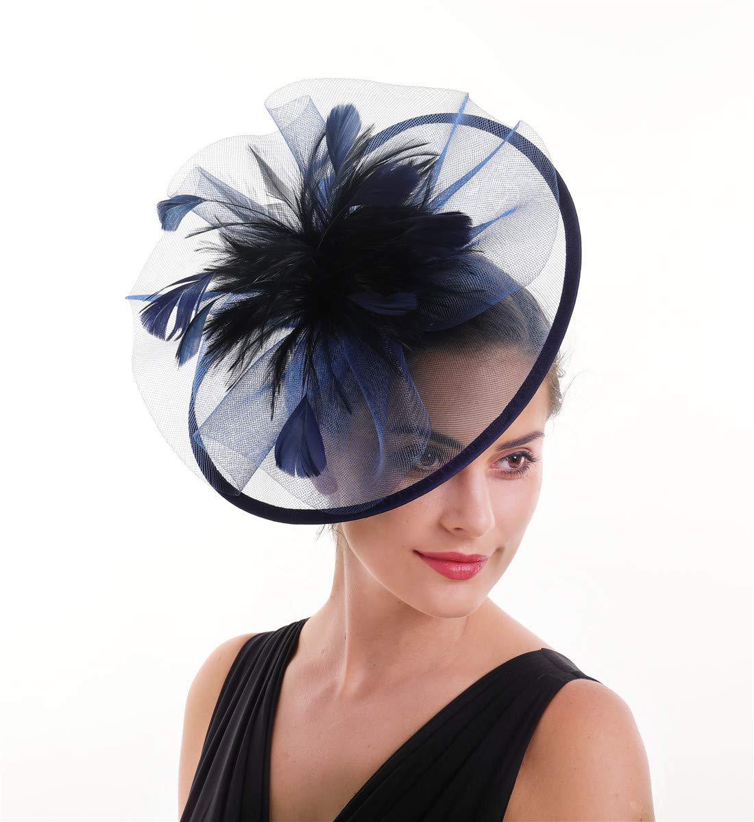 Vrouwen Veren Fascinator Hoed  - Women'S Fashion Kentucky Derby recensie en prijs