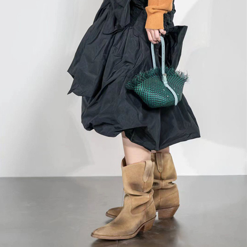 Mode vintage laarzen gespleten - Women'S Fashion Korea recensie en prijs