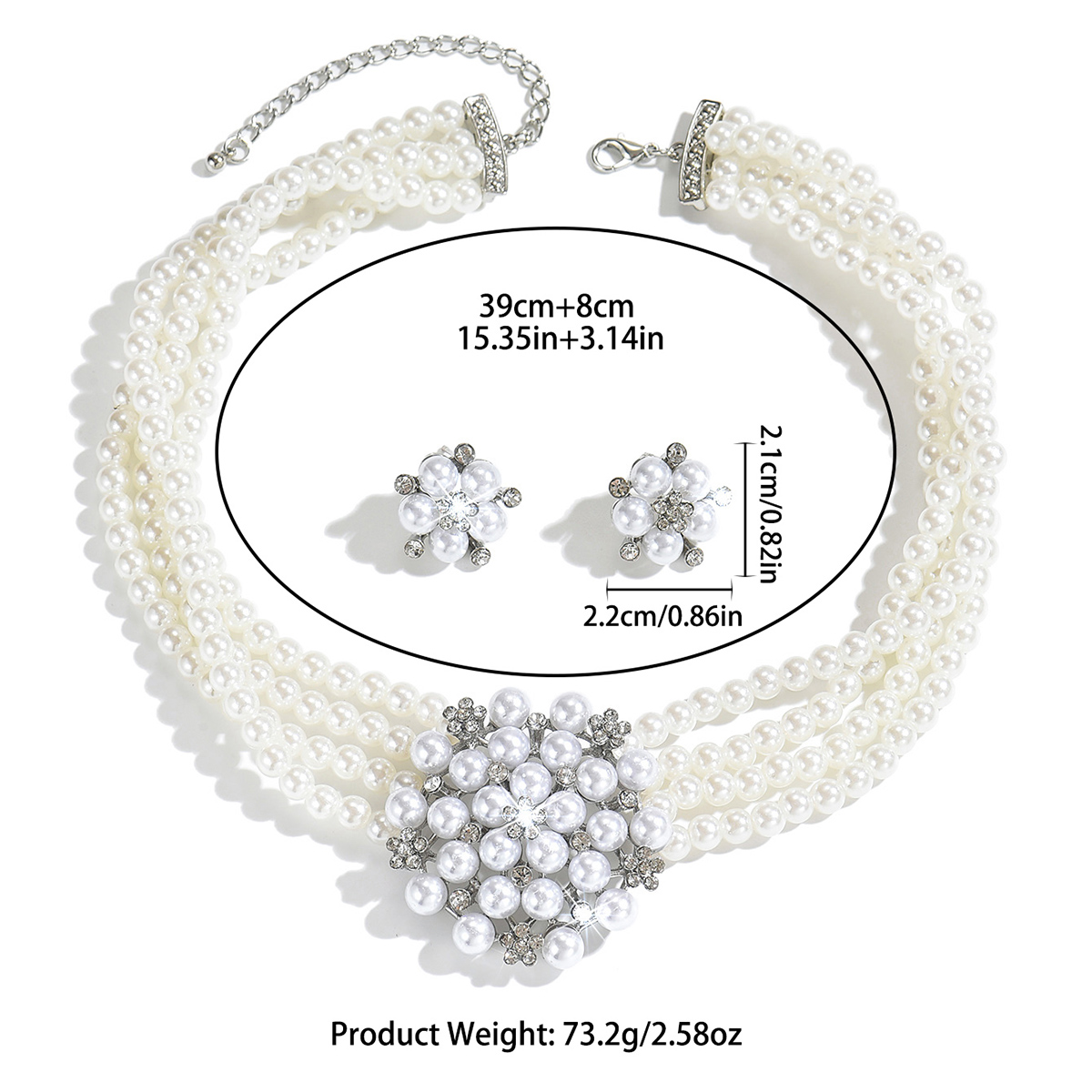 Dames Multi-Strand Parel Bloem - Women Fashion Photoshoot recensie en prijs