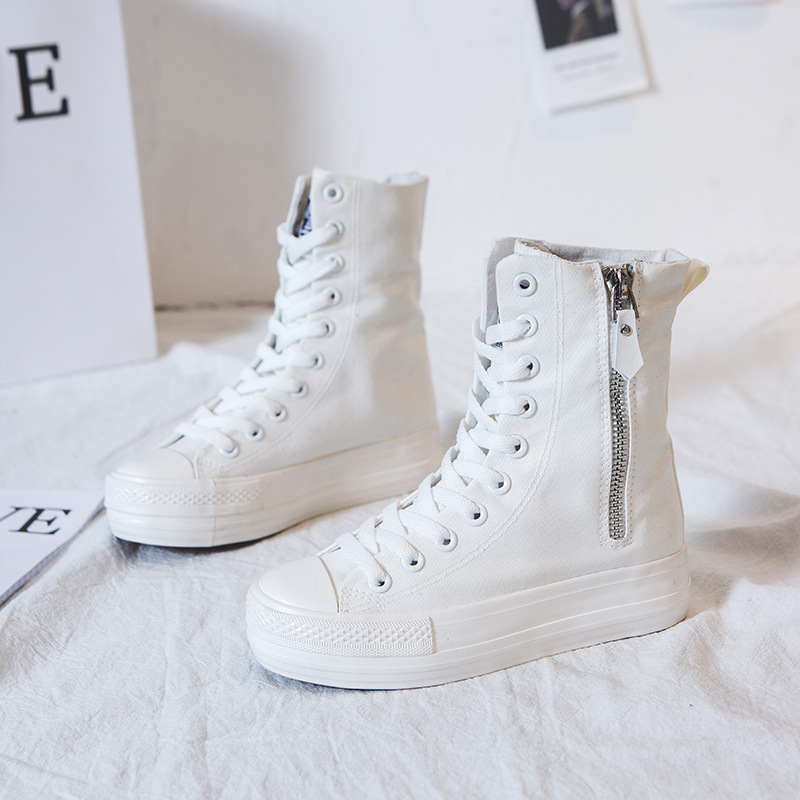 Damesschoenen Nieuwe hoge canv - Women'S Fashion Korea recensie en prijs