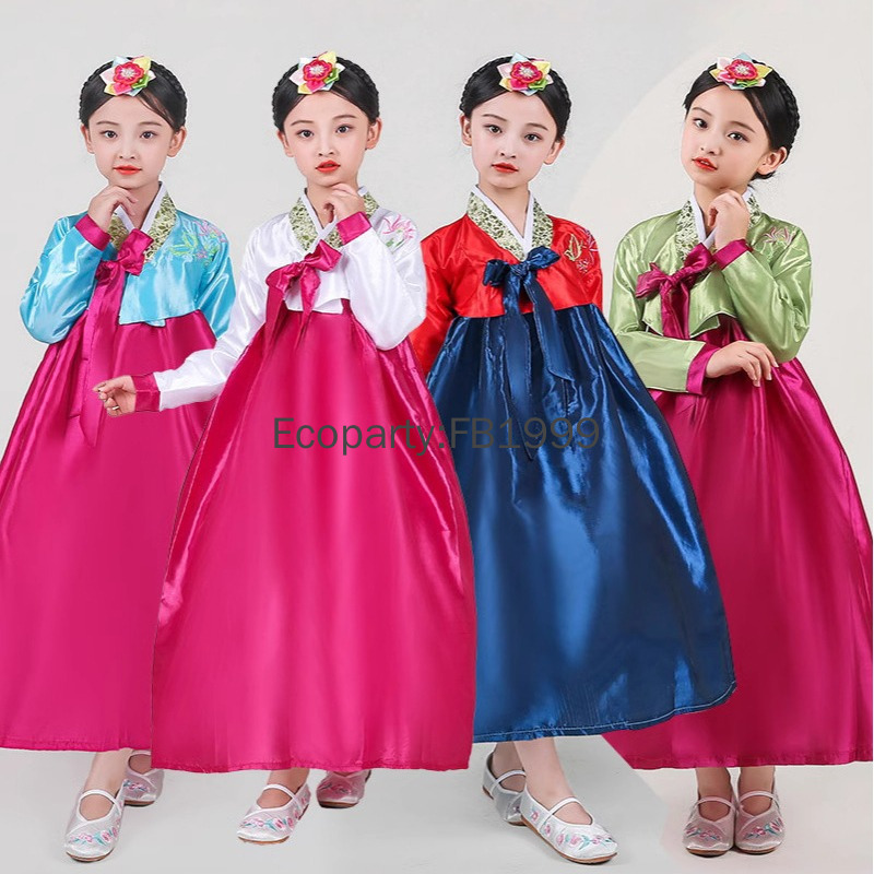 4-kleuren meisjes Hanbok-jurk  - Women'S Fashion Korea recensie en prijs