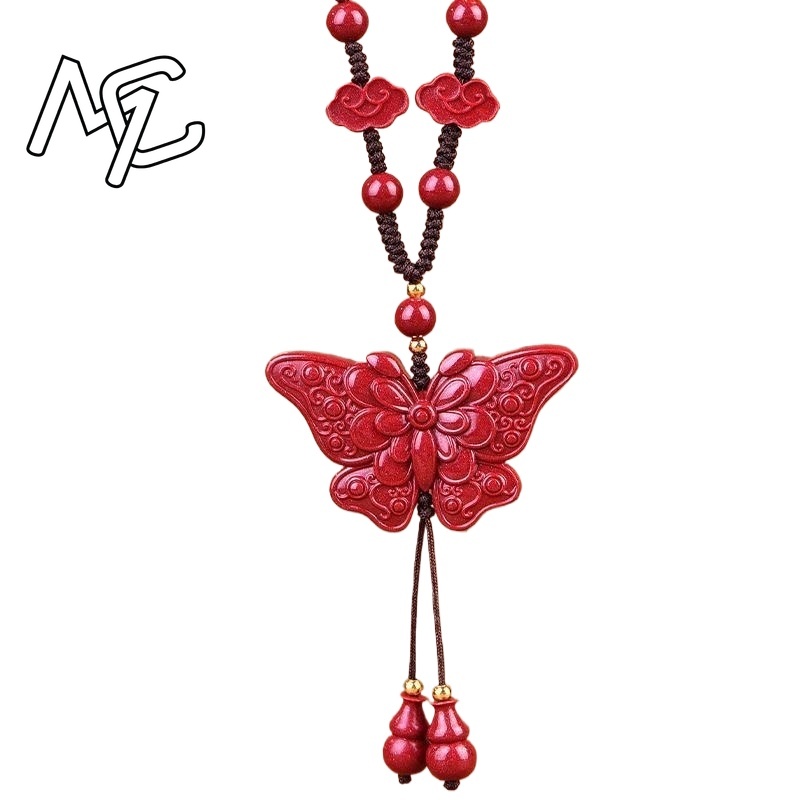 Mode Rode Cinnaber Jade Vlinde - Women'S Fashion Jewellery recensie en prijs