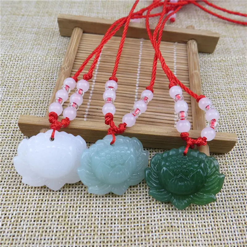 Natuurlijke groene jade lotus  - Women'S Fashion Jewellery recensie en prijs