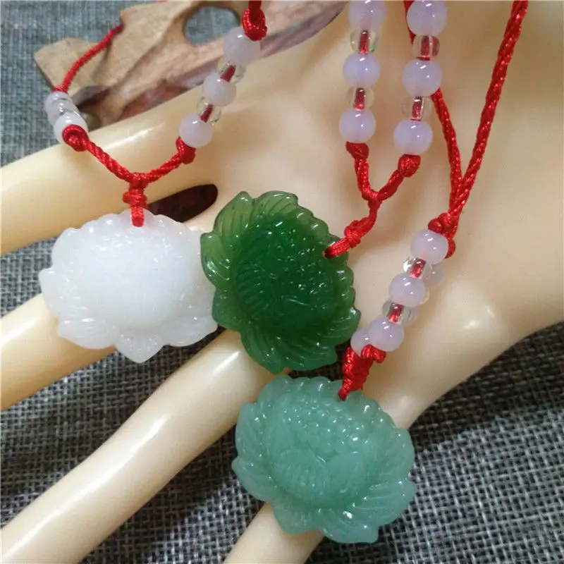 Natuurlijke groene jade lotus  - Women'S Fashion Jewellery recensie en prijs