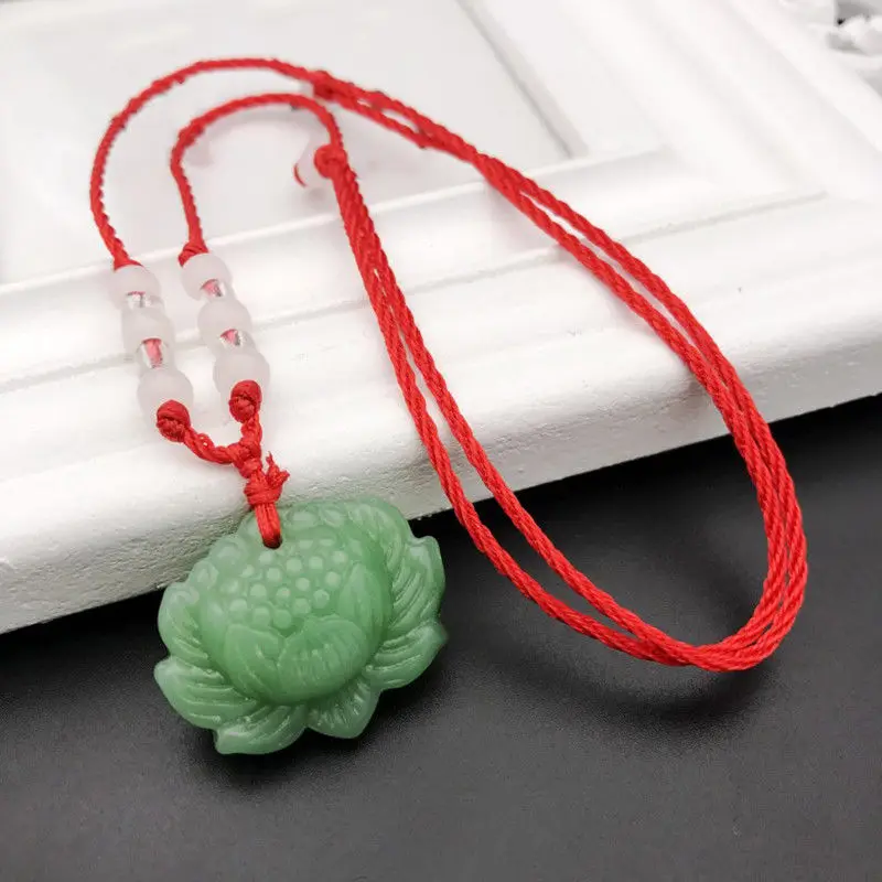 Natuurlijke groene jade lotus  - Women'S Fashion Jewellery recensie en prijs