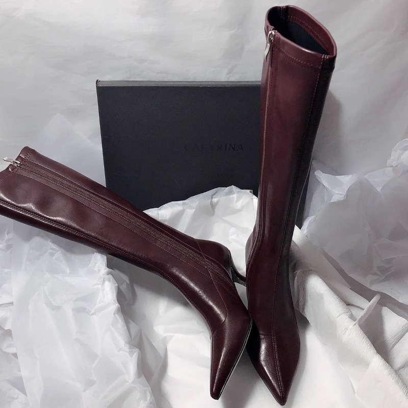 Herfst Nieuwe Stiletto Mode La - Women'S Fashion Knee High Boots recensie en prijs
