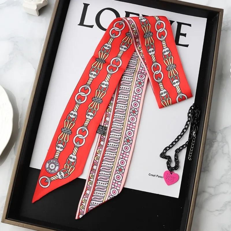 Mode Magere Zijden Sjaal voor  - Women Fashion Necktie recensie en prijs