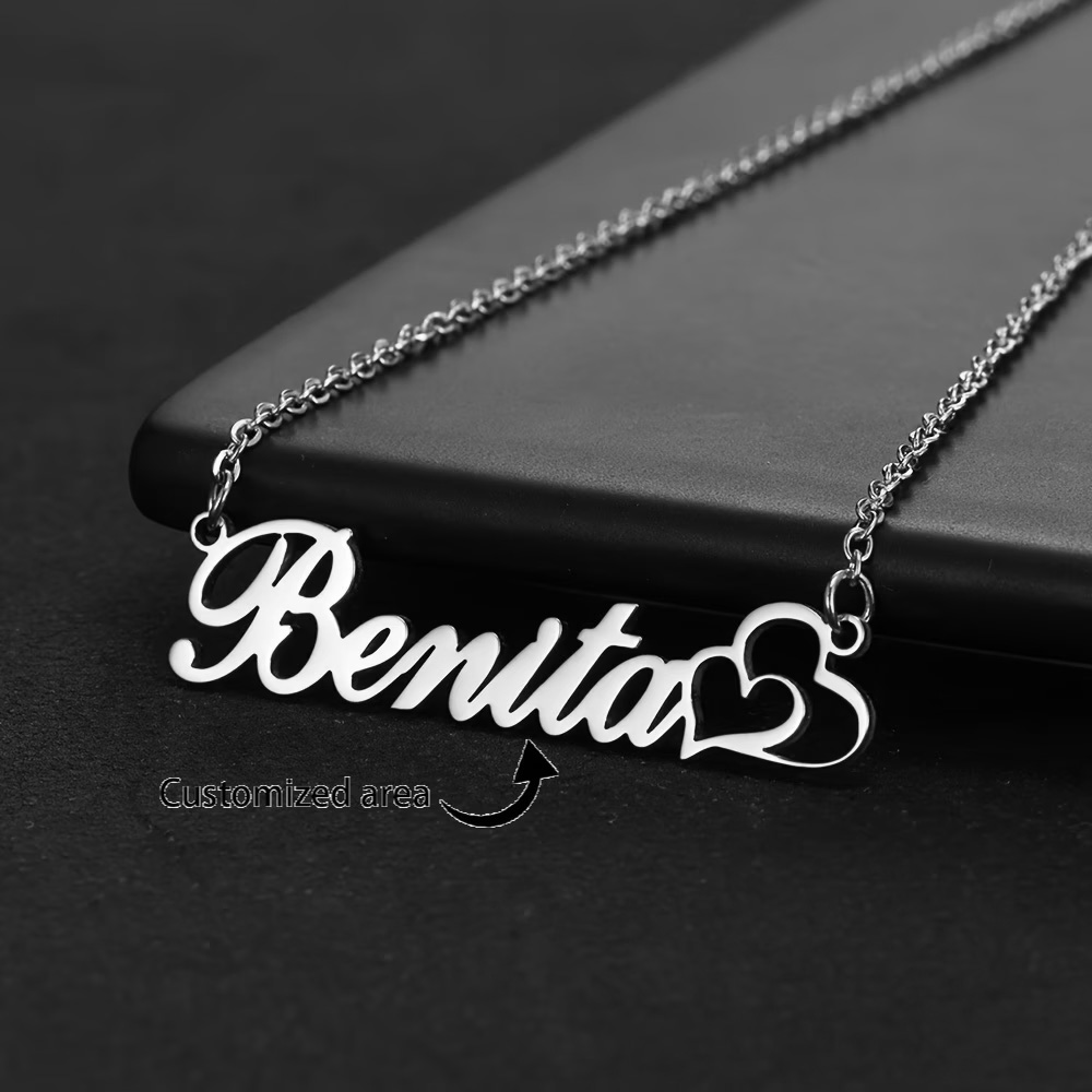 Gepersonaliseerde dubbele hart - Women Fashion Names recensie en prijs