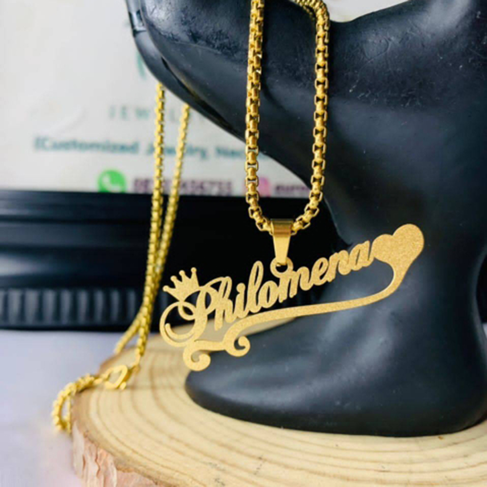 Custom Frosted Naam Ketting Vo - Women Fashion Names recensie en prijs